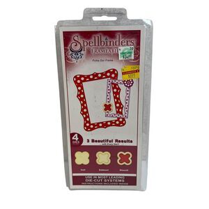 Spellbinders Frameabilities Polka Dot Frame Die Cut Emboss & Stencil Set